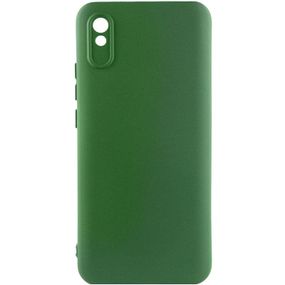 Чохол TPU GETMAN Liquid Silk Full Camera для Xiaomi Redmi 9A Зелений / Dark green
