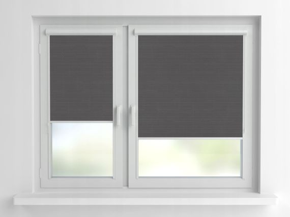Рулонна штора Rolets Льон 2-519-1050 105x170 см закритого типу Темно-сіра | Зображення 2