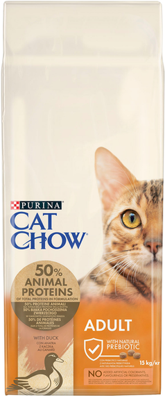 Сухий корм Purina Cat Chow Adult для дорослих котів, качка 15кг | Зображення 1