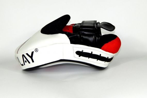 Лапи боксерські PowerPlay 3042 чорно-білі PU [пара] | Зображення 6