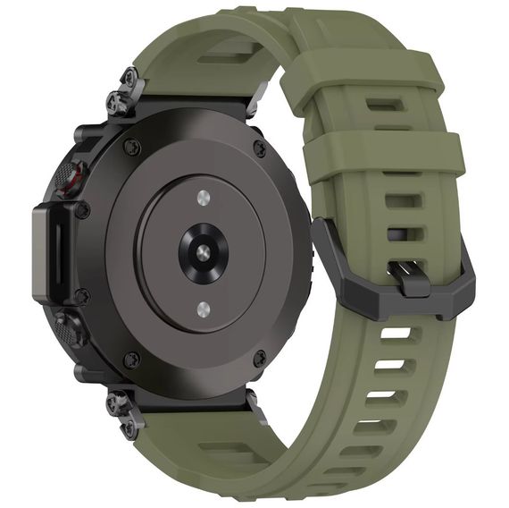 Силіконовий ремінець Primolux для смарт-годинника Amazfit T-Rex Ultra (A2142) - Army Green | Зображення 1