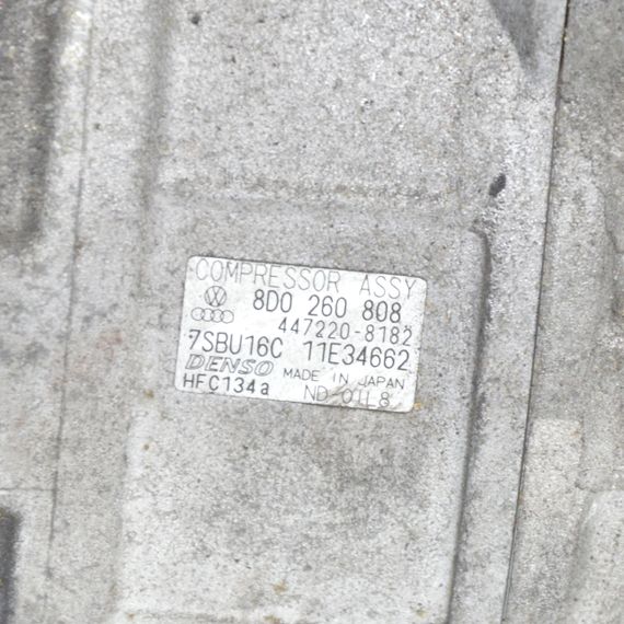 Компресор кондиціонера Skoda Superb 2001-2008 Компресор кондиціонера Шкода Суперб 8D0260808 | Зображення 4