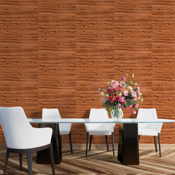 Самоклеюча декоративна 3D панель 700х700х6мм Золоте дерево (082) SW-00000020 | Зображення 4