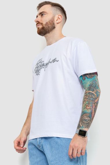 Футболка чоловіча батал, колір білий, 208R019 | Зображення 2