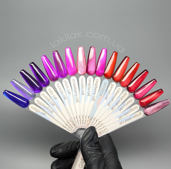 Гель-лак котяче око Gelix Cat Eye Purple 8мл | Зображення 1