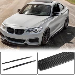 Накладки на пороги (для M-Sport, Карбон) для BMW 2 серия F22/23 2014-2021 гг