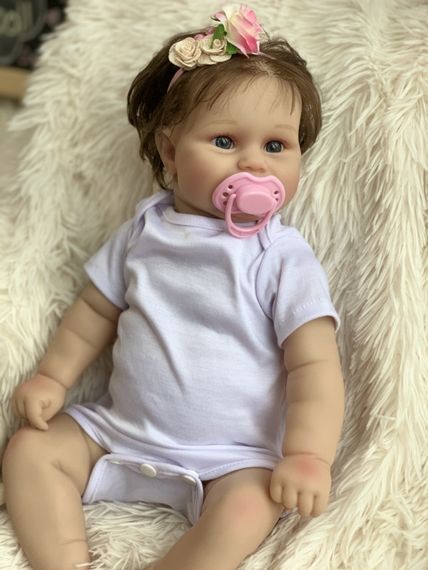 Колекційна Силіконова Лялька Реборн Немовля Reborn Анатомічна Дівчинка Пупс Еріка (Вінілова Лялька) 50 см | Зображення 4