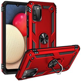 Протиударний чохол GETMANN Serge Ring магнітний тримач(удароміцний) для Samsung Galaxy A03s Red