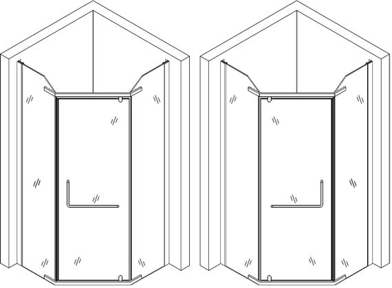 Душова кабіна BRAVO RABA N90GB без піддона | Зображення 2