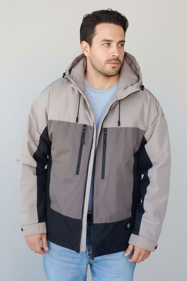 Чоловіча Куртка Sun`s House  розмір: XL Бежевий (арт. RC-BR-178-beige)