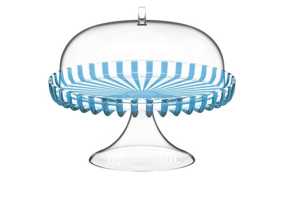 Тортівниця Guzzini Dolcevita 12580048 31 см блакитна
