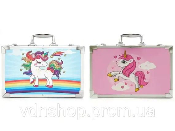 Блакитний Набір для малювання 145 предметів в алюмінієвій валізці | Зображення 2