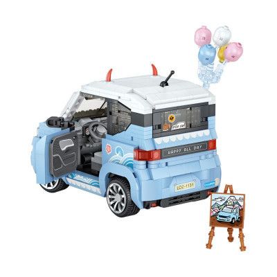 Конструктор LOZ Автомобіль MINI блакитний (1131) | Зображення 3