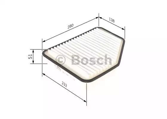 Фільтр повітряний TOYOTA CROWN, LEXUS GS, BOSCH (F026400162) | Зображення 4