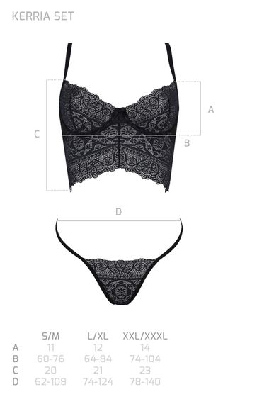 Комплект Passion KERRIA SET ECO Чорний 2XL/3XL | Зображення 4