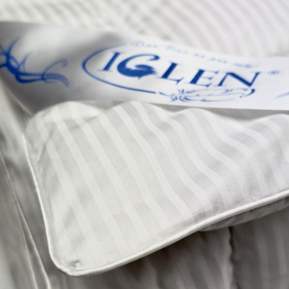 Демісезонна ковдра зі 100% сірим гусячим пухом полуторна IGLEN 140х205 (14020511c) | Зображення 5