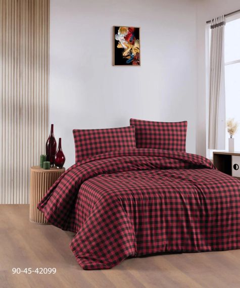 Теплое постельное белье / байковое евро размера фланель 100%-хлопок Турция Cotton Collection | Зображення 5