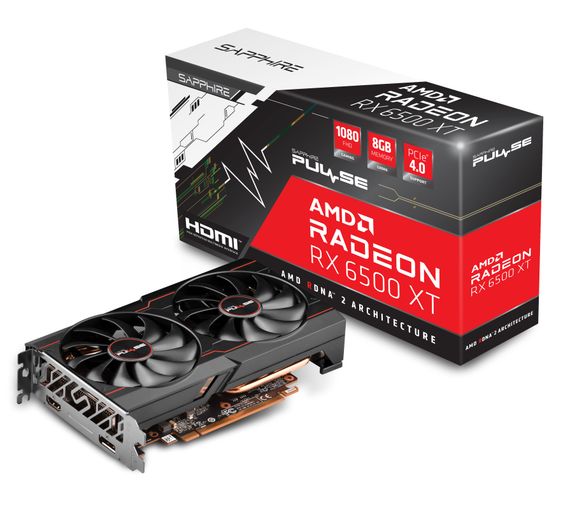 Видеокарта SAPPHIRE Radeon RX 6500 XT 8GB GDDR6 PULSE GAMING OC 11314-08-20G | Зображення 6