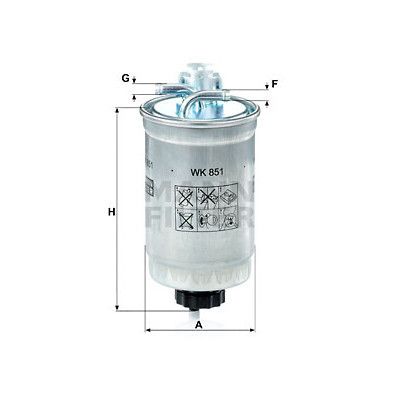 Фильтр топливный Mann WK851