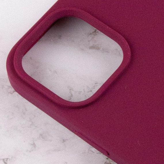 Чехол Silicone Case Full Protective (AA) для Apple iPhone 15 (6.1") Бордовый / Maroon | Зображення 3