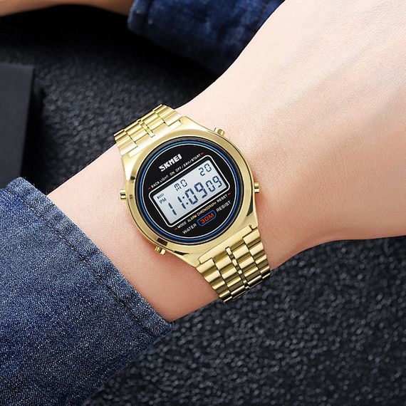 Чоловічий годинник Skmei 2146GD Gold | Зображення 3