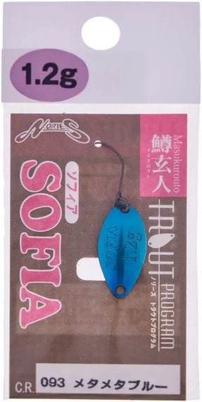 Блешня Nories Sofia 22mm 1.2g #093 Блешня рибальська Блешня оберталка | Зображення 1