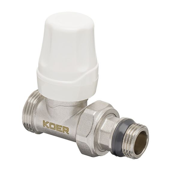 Комплект для підключення радіатора Koer SET-15 - 1/2"x3/4" (прямий) з термоголовкою ЗЗ (KR3180) | Зображення 5