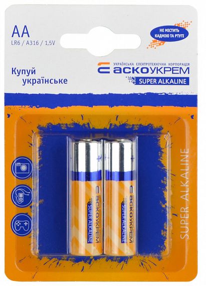 Элемент питания щелочный AА.LR6.BL2 (blister 2)