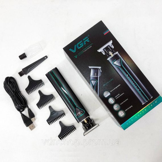 Перезаряджається набір для стрижки волосся VGR, Електрична машинка тример для волосся і бороди NU-59 | Зображення 9