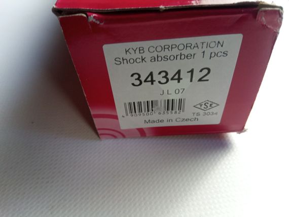 Амортизатор MAZDA 3 задній (газ-олія), KAYABA (343412) (BP4K-28-910D) | Зображення 1