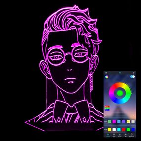 Акриловый светильник-ночник управление с телефона Сюдзи Ханма tty-n001429