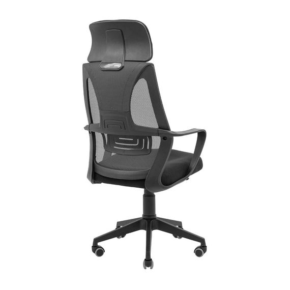 Крісло Профі Пластик Піастра Сітка чорна + сіра | Зображення 3