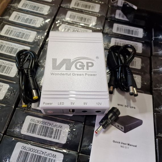 Источник бесперебойного питания для роутера  10400Mah, USB выходы, DC 5V, 9V, 12V. ИБП для Роутеров | Зображення 2