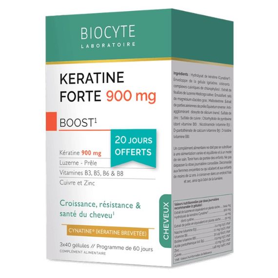 Витаминно-минеральный комплекс Biocyte Keratine Forte 900 mg Boost Pack 120 Caps