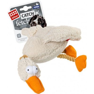 Игрушка для собак GiGwi Catch&fetch Утка с пискавкой 36 см (75037) - Топ Продаж! | Зображення 1