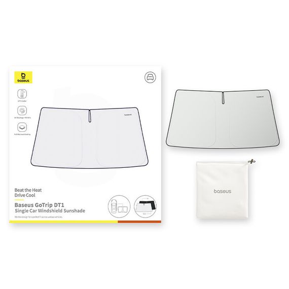 Сонцезахисна парасолька для автомобіля Baseus GoTrip DT1 (C01182) Black | Зображення 4