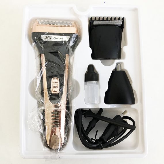 Тример універсальний GEMEI GM-598, професійна електробритва, бритва для бороди. Колір: золотий | Зображення 3