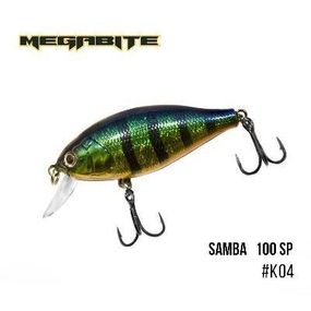 Воблер Megabite  Samba 100 SP (60 мм, 14,8 гр, 1 m) (K04)