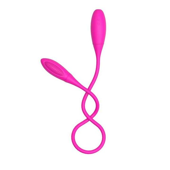 Гибкий двойной вибратор Baile Pretty Love Snaky Vibe USB – Вибраторы | Зображення 4