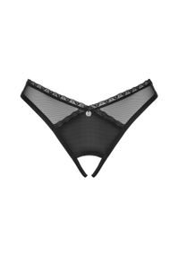 Стринги с разрезом Obsessive Latinesa otwarte Черные M/L