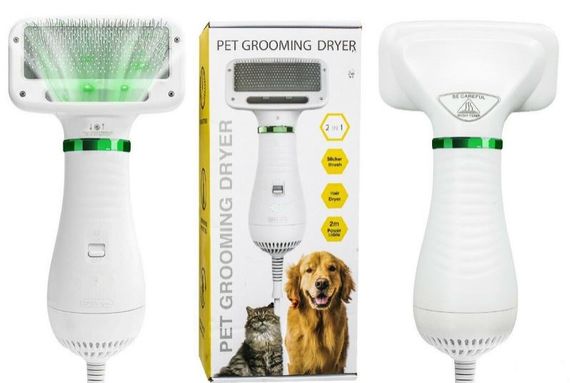 Щітка фен для шерсті собак і кішок фен грумінг пилосос 2в1 PET Grooming Dryer | Зображення 2