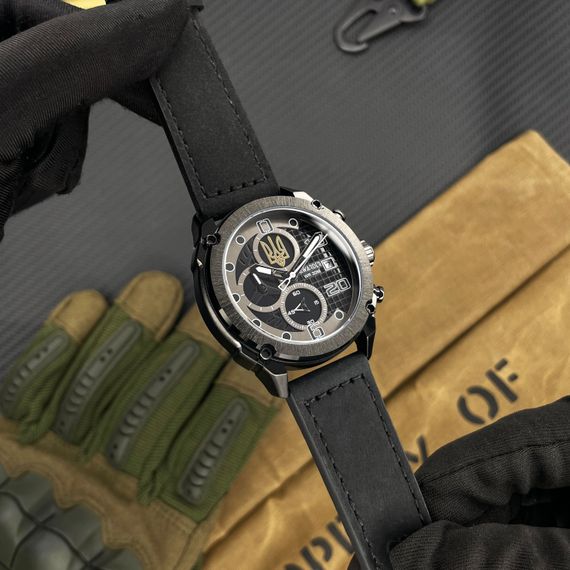 Чоловічий годинник Awarder 016 Тризуб золото All Black | Зображення 1