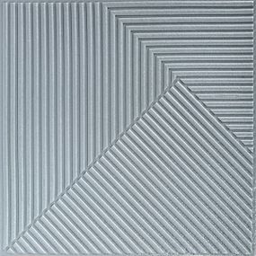 Самоклеюча декоративна 3D панель 500х500х5мм Бамбук Сірий SW-00002878