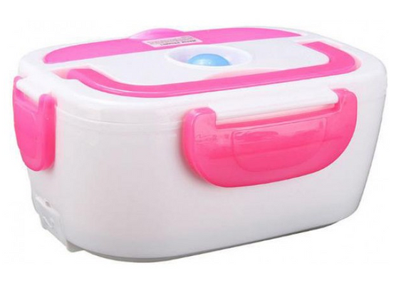 Ланч-бокс - контейнер з підігрівом 220В/12B рожевий