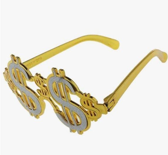 Очки для вечеринок «Dollar Gold» | Зображення 3