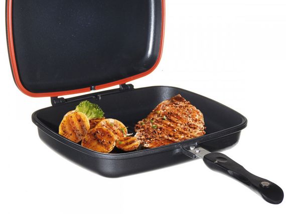 Сковорода гриль для стейков А-Плюс 32 см с антипригарным покрытием двухсторонняя | Зображення 1