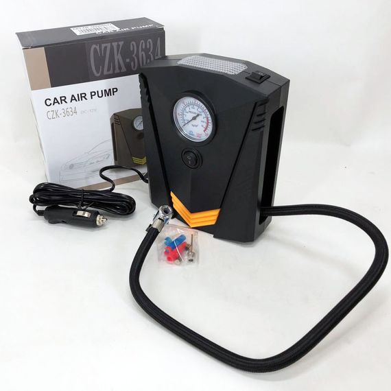 Повітряний компресор від прикурювача для авто, Портативний автомобільний насос, Електронасос для машини XL-24 | Зображення 9