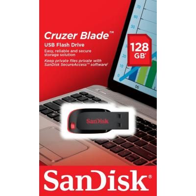USB флеш накопичувач SanDisk 128GB Cruzer Blade USB 2.0 (SDCZ50-128G-B35) | Зображення 7