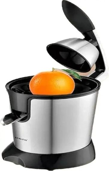 Соковитискач для цитрусових Sokany з нержавіючої сталі 400 мл 350 Вт JE-651E сріблясто-чорна