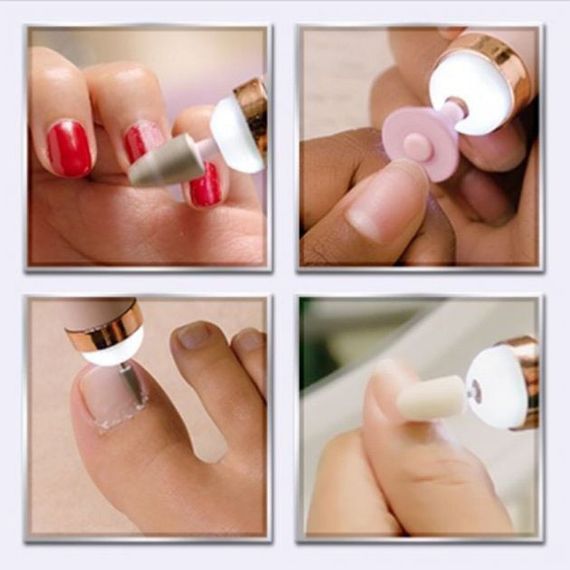 Фрезерний апарат для манікюру Flawless Salon Nails рожевий, Фрезер для манікюру KF-444 для початківців | Зображення 7